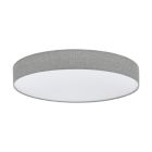 Grijze moderne plafondlamp, Sila, 60W, warm tot koud wit verstelbare LED, met afstandsbediening