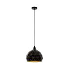 Zwarte moderne hanglamp staal, Silva