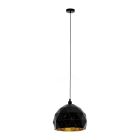 Zwarte moderne hanglamp staal, Silva