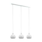 Witte moderne hanglamp staal, Silva