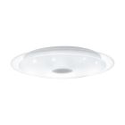 Witte plafonniere Dunya, staal, met verstelbare lichtkleur