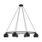 Zwarte moderne hanglamp staal, Madelein