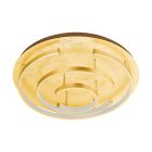 Gouden moderne plafonniere, Sameer, staal, 24w 3000K (warm wit) LED