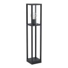 Zwarte moderne buitenlamp, Laszlo, aluminium, IP54