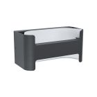 Zwarte moderne buitenlamp, Lard, aluminium, 4,8w 3000K (warm wit) LED