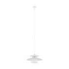 Witte design hanglamp staal, Lariana