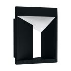 Zwarte moderne buitenlamp, Lyke, aluminium, 10w 3000K (warm wit) LED