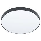 Zwarte opbouwspot Zippora, staal, met verstelbare lichtkleur