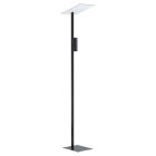 Zwarte moderne vloerlamp, Annegreet, aluminium