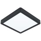 Zwarte plafondlamp Pascale, staal, 16w 3000K (warm wit) LED