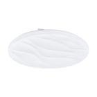Witte plafonniere Aniel, staal, 36w 3000K (warm wit) LED