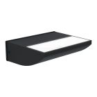 Zwarte moderne buitenlamp, Samuel, aluminium, 10,5w 3000K (warm wit) LED