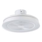 Witte moderne plafondventilator kunststof, Najma, 25,2W, RGBW LED, met afstandsbediening