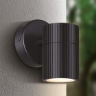 Zwarte moderne buitenlamp kunststof, Touria, IP44