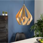 Gouden industriële hanglamp aluminium, Acri