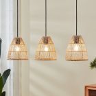 Houten hanglamp bruin, Wilfried