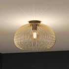 Gouden industriële plafondlamp aluminium, Keimpe
