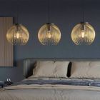 Gouden industriële hanglamp aluminium, Keimpe