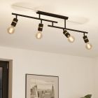 Zwarte plafondspot aluminium, Jelger