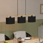 Houten hanglamp bruin, Magali