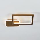Gouden moderne plafondlamp aluminium, Sivan, 15W, warm tot koud wit verstelbare LED, 3-staps dimbaar