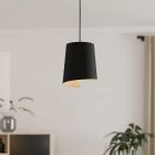 Zwarte landelijke hanglamp aluminium, Vincenzo