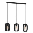 Houten hanglamp zwart, Wilko