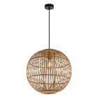 Landelijke hanglamp Terry, bruin, rotan