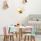 Gele kinderkamer hanglamp kunststof, Buzzy
