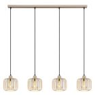 Beige industriële eettafel hanglamp metaal, Jolanda