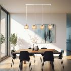 Beige design hanglamp metaal, Aggar