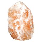 Oranje zoutlamp Mersa, 16 cm