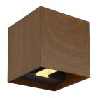 Bruine moderne up down wandlamp aluminium, Nargis, 3W, 3000K LED, IP54