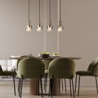 Design hanglamp rookglas, Warren