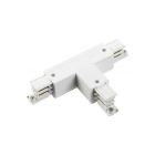 Wit T-Stuk, aarde links, 3-fase