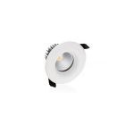 Witte downlight Rexe, dimbaar, warm wit (3000K), 6W