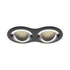 Aluminium inbouwspot zwart, Seidy