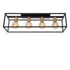 Gouden plafondlamp modern, Ruben