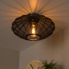 Zwarte plafonnière modern, Corina