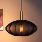Zwarte hanglamp modern, Corina