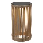 Taupe oplaadbare vloerlamp modern, Pingi, 3W, 3000K LED, IP44, 3-staps dimbaar