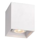 Vierkante Raina opbouwspot wit, modern