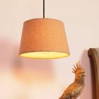 Gele hanglamp vintage, Woolly