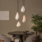 Keramische hanglamp wit, Cinzia