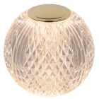 Transparante tafellamp modern, Cintra, 2W, 2700K LED, 3-staps dimbaar