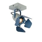 Blauwe kinder plafondlamp Picto, metaal