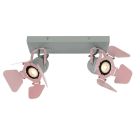 Roze kinder plafondlamp Picto, metaal