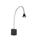 Zwarte wandlamp modern, Buddy, 3W, 4000K LED, met schakelaar