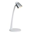 Witte bureaulamp klassiek, Ludo, 4,5W, 3000K LED, met schakelaar