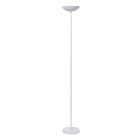 Witte staande leeslamp modern, Zenith, 20W, 3000K LED, met touchdimmer